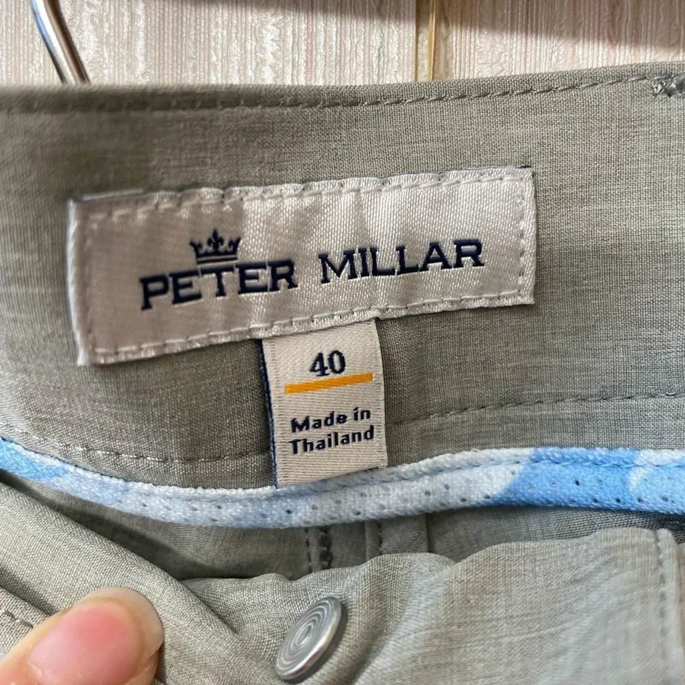 Peter Millar Men's Performance Shorts Size 40 Gray Golf Casual Grey - Picture 4 of 6